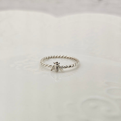 Sterling Silver Stackable Bee Ring