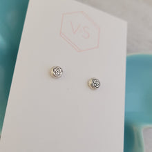 Rose Bud Earrings - Sterling Silver